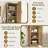 66-Inch Bathroom Storage Cabinet With 2 Rattan Doors For Toilet, Tall Narrow Bath Room Cabinets