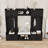 Wood Hall Tree with Shoe Bench, 7 Hooks, 4 Drawers and 2 Cabinets-283354090