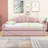 Full Velvet Upholstered Daybed with Trundle-1023125609