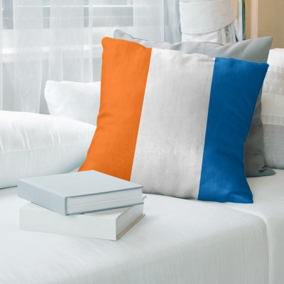Atlanta Baseball Linen Striped Pillow Cover