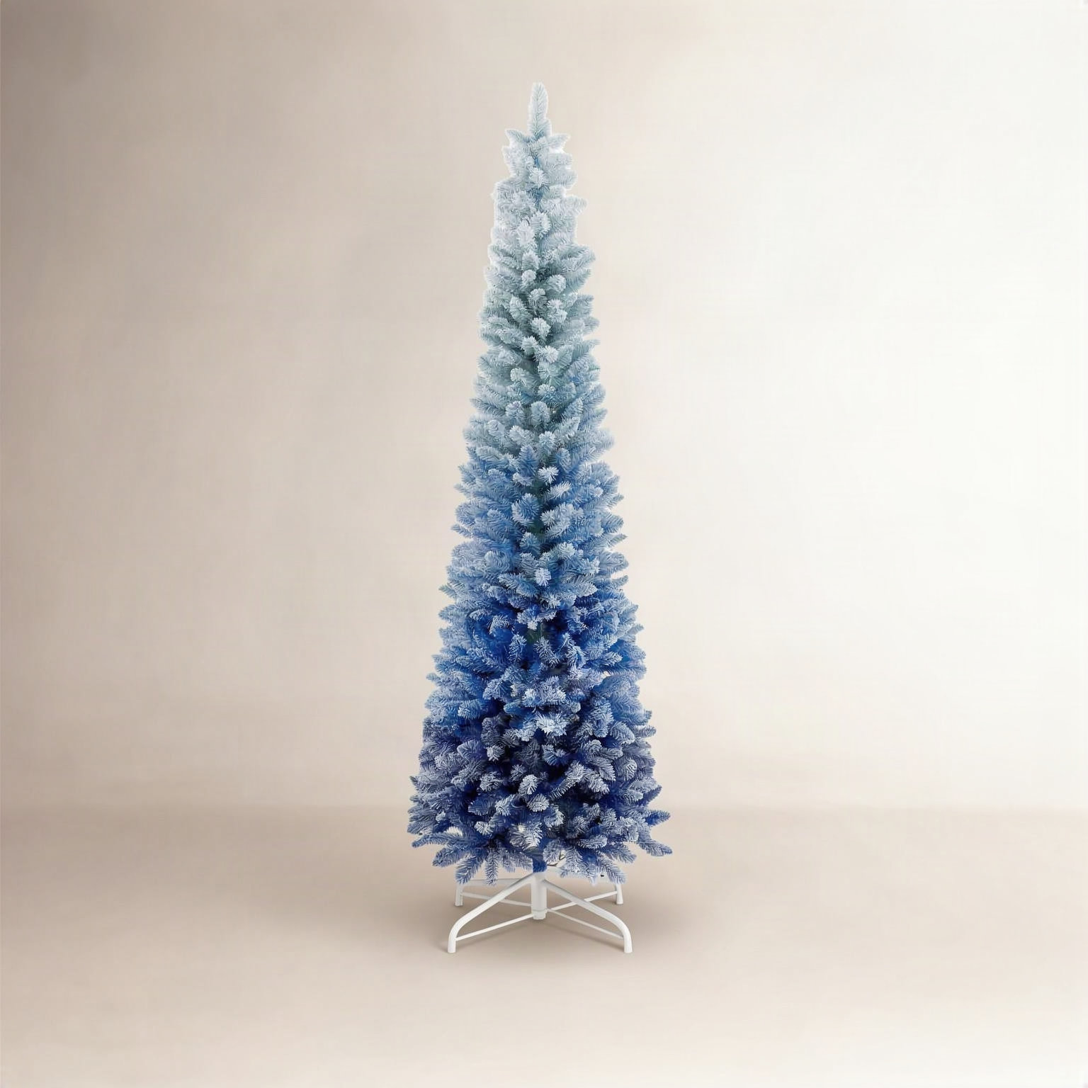 Blue Frosted 7' Christmas Tree, 7'