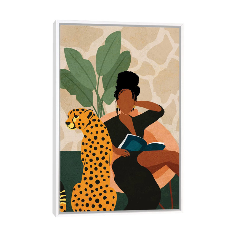 Stay Home No. 1 - impression d'art graphique, Toile blanche encadrée, Pas de tapis, H 48 po x l 32 po x P 1,5 po
