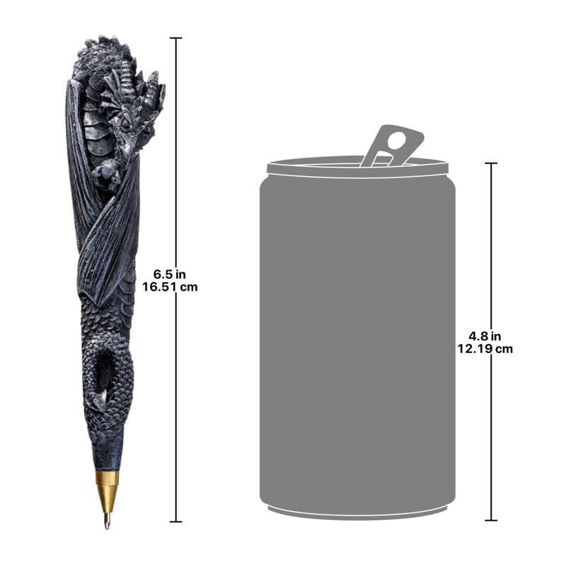 Stylo sculptural gargouilles et dragons Blackburn