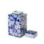 Imperial Ceramic Geometric Square Jar, Indigo, Small-1742288162-1742288188