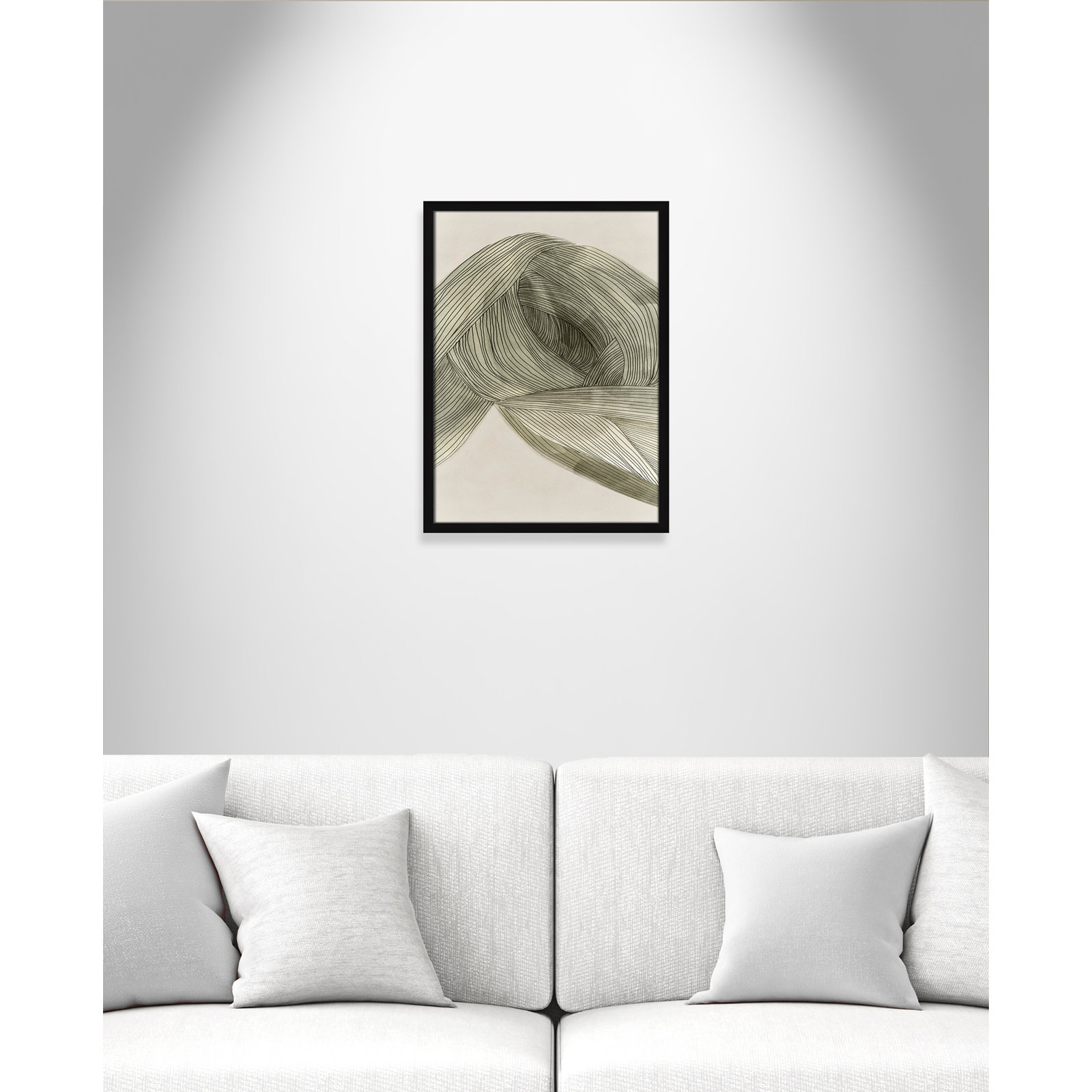Arnell "Dreaming in Pastel I" Painting, 23" H x 17" W x 0.75" D, Satin Black