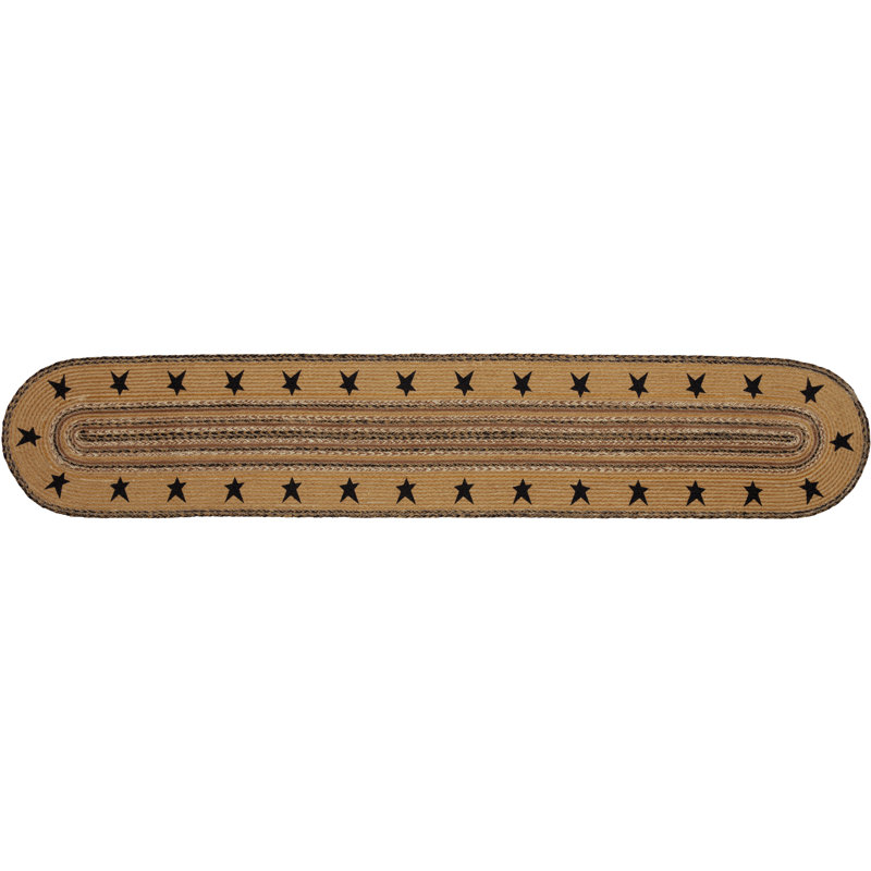 Kettle Grove Geometric Oval Table Runner, 72" L x 13" W