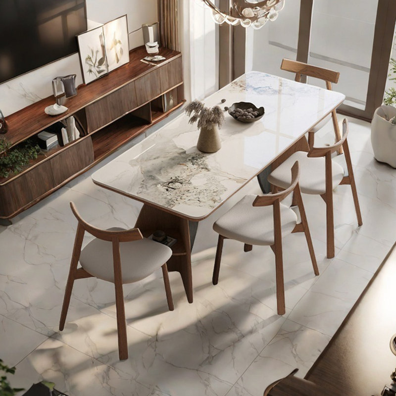 Ensemble de table de salle à manger en frêne, H 29,53 po x L 70,87 po x l 35,43 po
