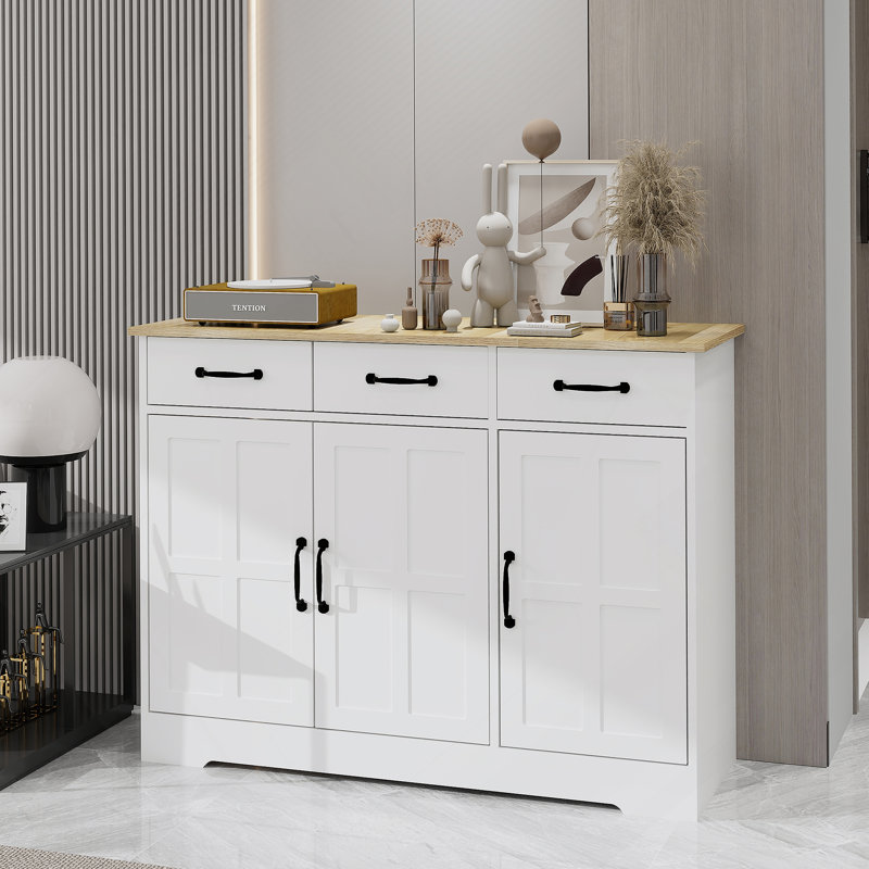 Buffet avec 3 tiroirs et 3 portes Farmhouse Buffet
