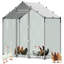 Grand poulailler en métal, 2 x 1 x 2 m, enclos extérieur avec bâche imperméable et structure robuste, toit en flèche, idéal pour les canards, lapins, poules et oies. Usage extérieur, jardin ou ferme.-401351849