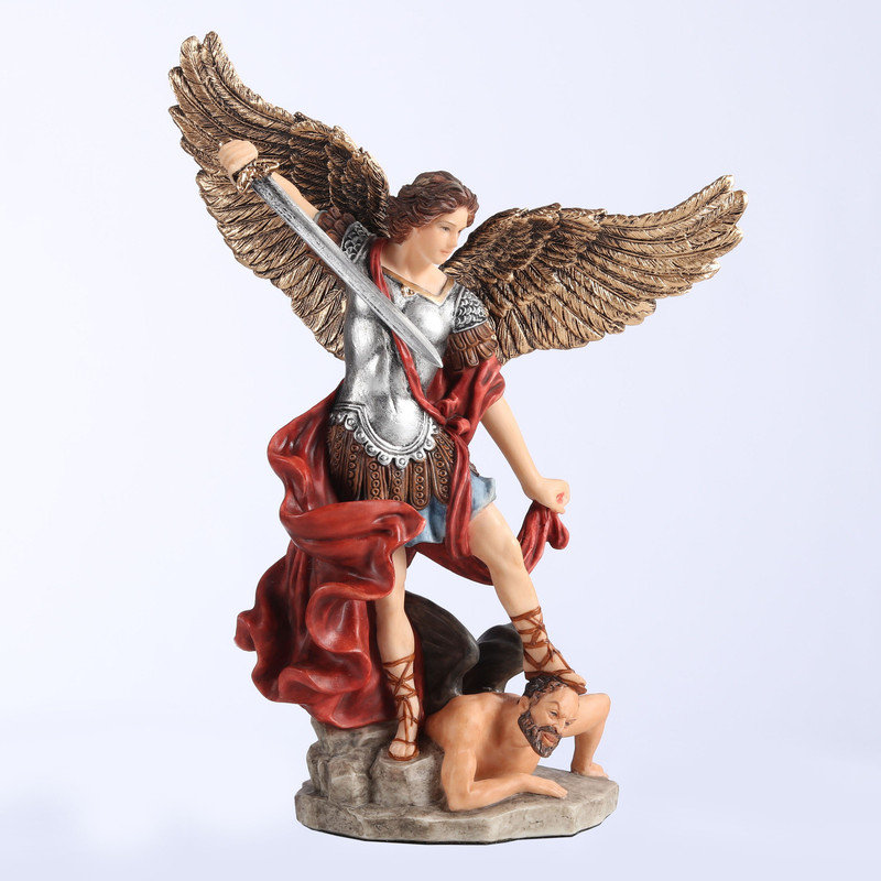 Figurine de démon multicolore en polyrésine 6,3 pouces