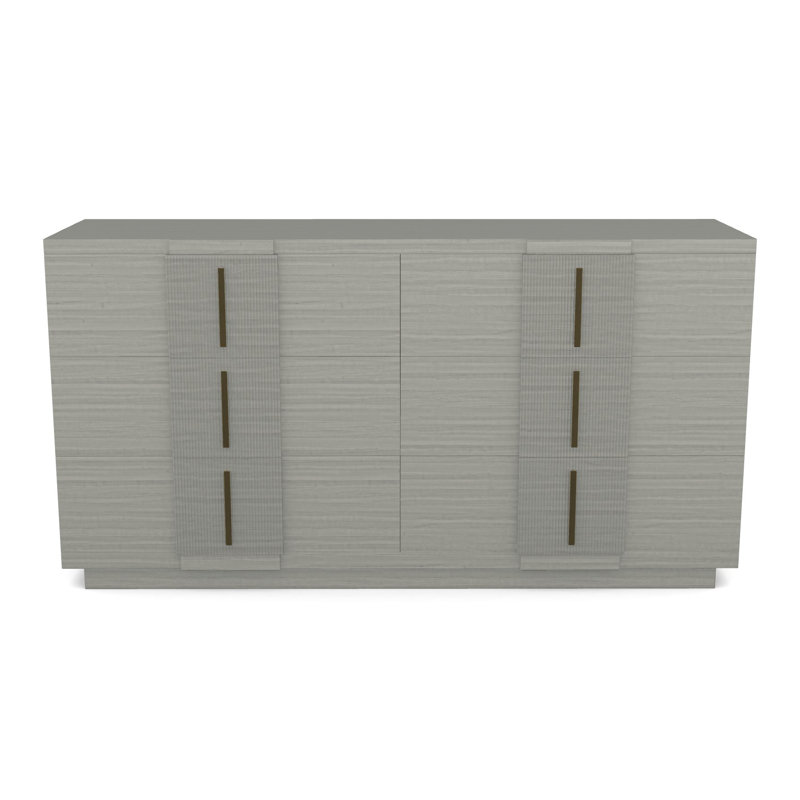 Commode 6 tiroirs Axis, Gris colombe