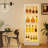 63" Freestanding 4-Sided Glass Display Cabinet With Magnetic LED Light Strip-118156094