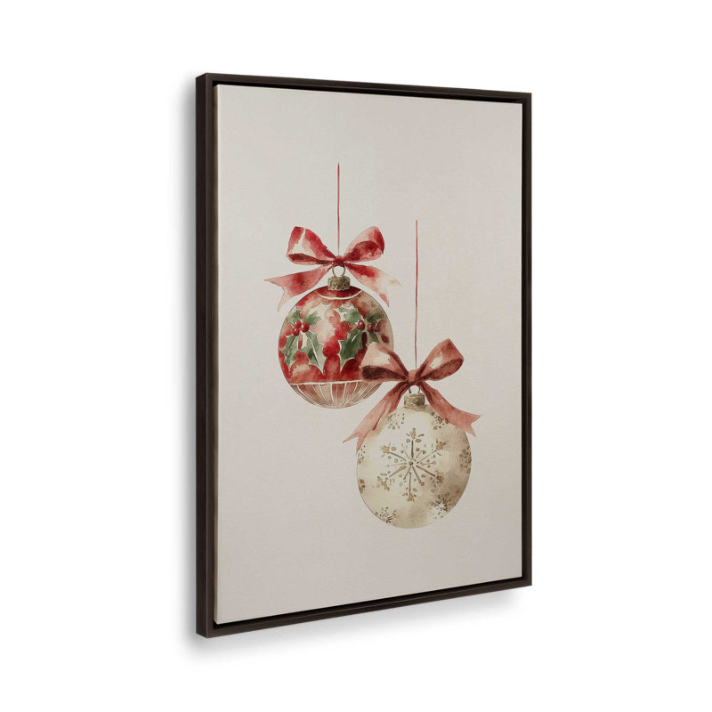 «Tied with Cheer», reproduction d'art sur toile, H 30,75 po x l 20,75 po, Blanc opaque