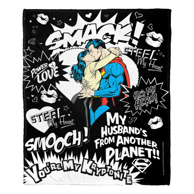 WB Superman Many Kisses Throw