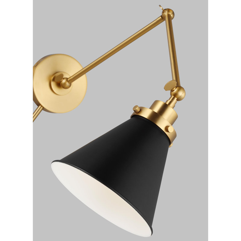 Wellfleet 1 - Light Swing Arm, Gold, Black