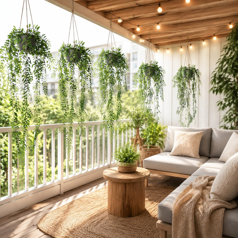 40,55 pouces plante de vigne artificielle à suspendre, paquet de 2 verdure artificielle en pot de pâte à papier avec corde de chanvre robuste pour plafond mural