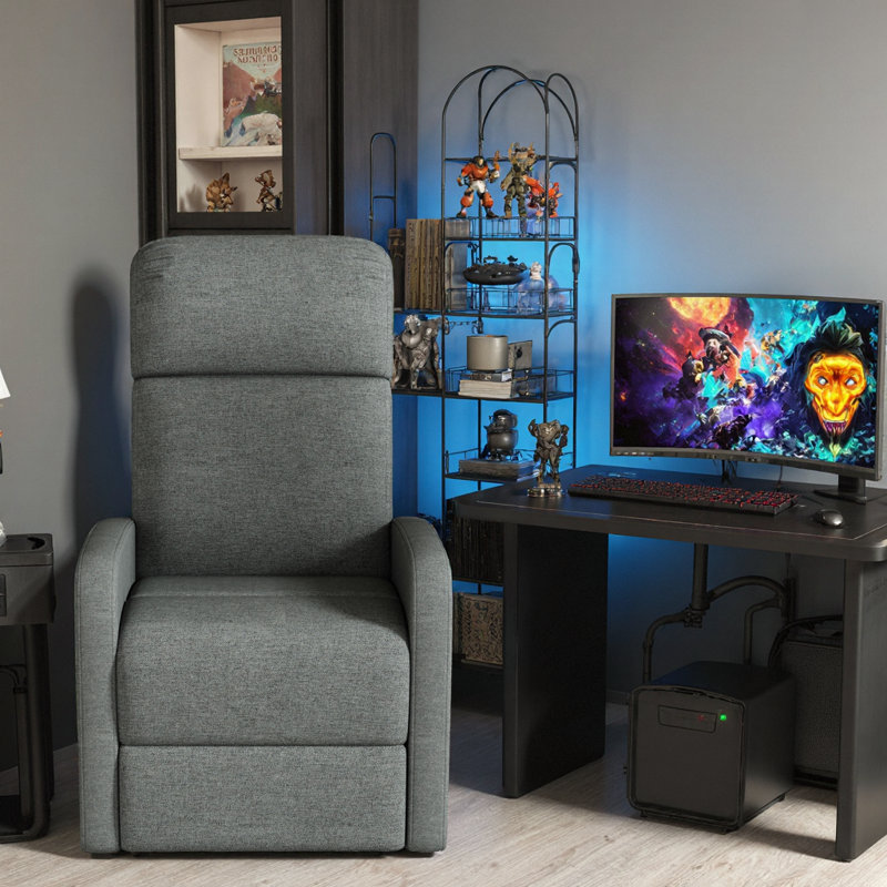 Fauteuil inclinable manuel Ultimate Relaxation - Dossier réglable à 3 positions, support ergonomique pour le salon et le cinéma maison