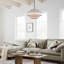 Lustre tambour 4 lumières en lin moderne-170894090-170894092-170894080