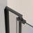 32-36"W X 72"H Left And Right Opening Universal Pivot Shower Door, Open Outside, With 1/4" And 5/16" Tempered Glass And Matted Black Finish-119869718