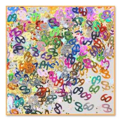 60 et confettis étoiles