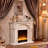 Solid Wood Electric Fireplace-2084817730