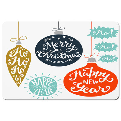 Foster Polyester, Wood/Bamboo No Pattern Rectangle Placemat