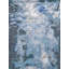Cosmo Rectangle Abstract Hand-Knotted Area Rug in Blue/Silver/Dark Gray-239291480