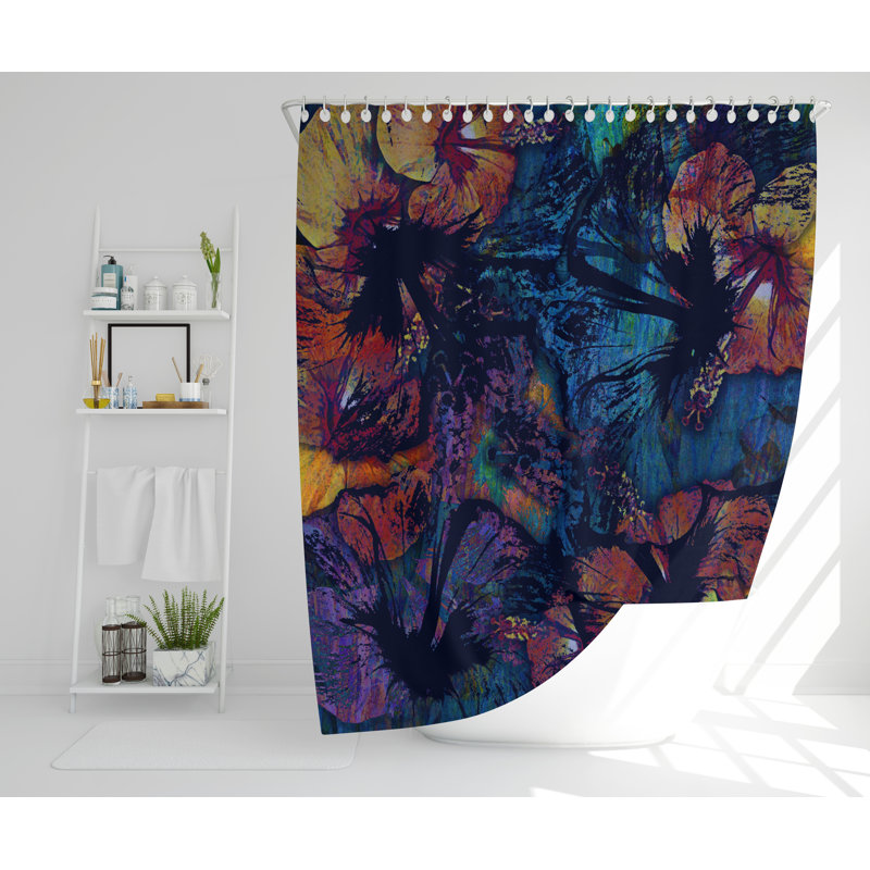 Destry Polyester Shower Curtain Set, 168cm H x 168cm W