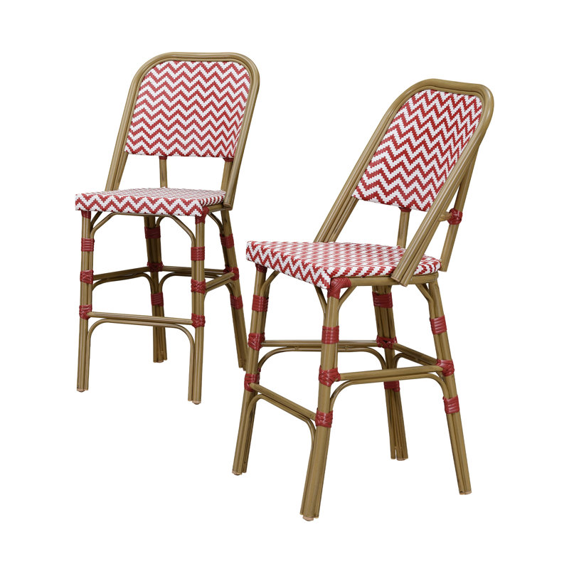 Tabouret de bar 42,13 po Frates, Rouge