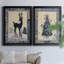 " Deer Silhouette " 2 - Pieces-1092480967-1092480964-1092480985