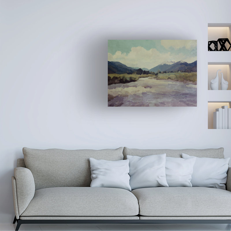 Œuvre de bolognaise sur la rivière Hob jours, H 35 po x l 47 po