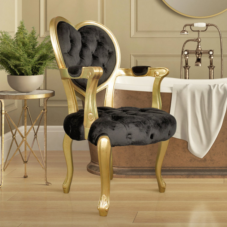 Design Toscano Sweetheart 27.5\'\' Wide Tufted Armchair | Wayfair