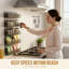 Organisateur de rangement mural à 5 niveaux pour garde-manger ou armoires, rangement et rangement de cuisine