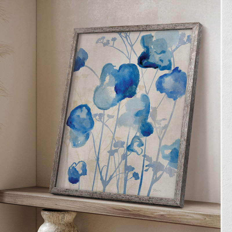 Blue Day Dawning, reproduction encadrée - bois massif, H 15 po x l 12 po