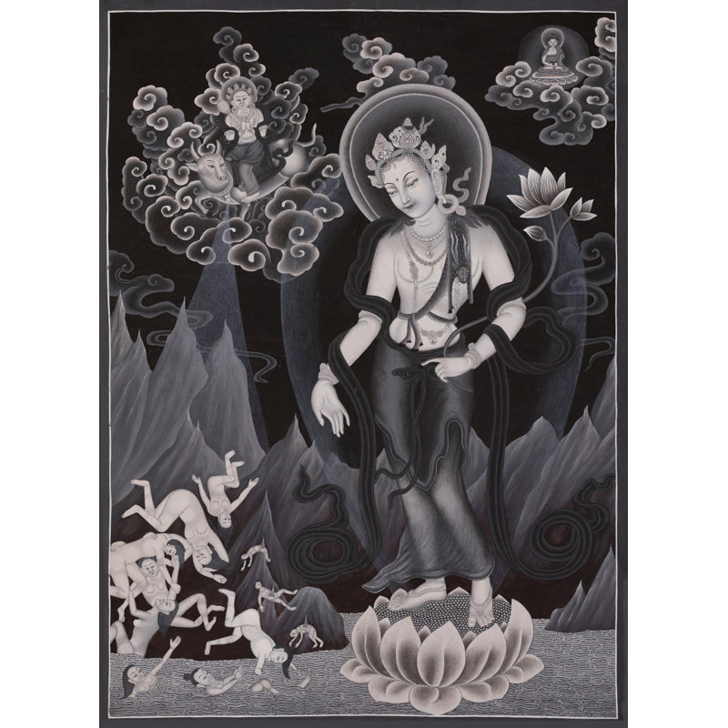 Padgani Lokeshwor Newari Thangka style (Brocadeless Thangka)