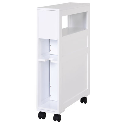 Armoire de salle de bain autoportante roulante l 6,25 po x H 26 po x P 20,5 po Nannette
