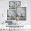 Impression encadrée FLORAL Series Cxxi - bois massif-260081573