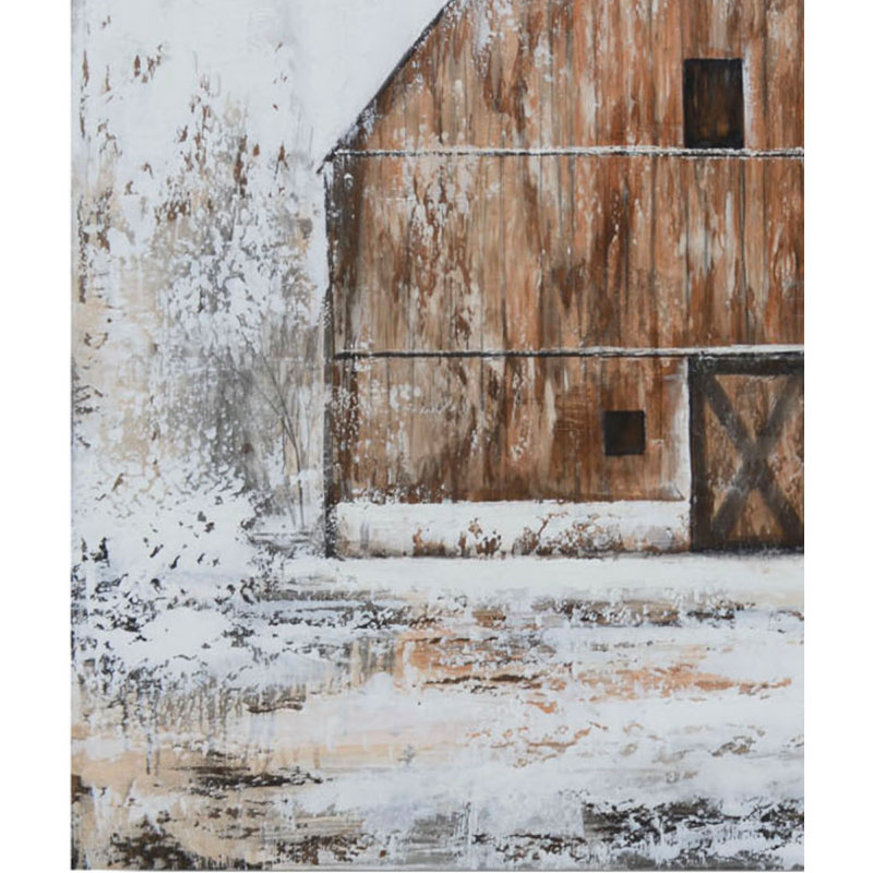 Rustic Farmhouse Barn Canvas Wall Art