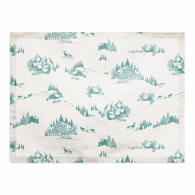 Viehbacher Polyester No Pattern Rectangle Placemat