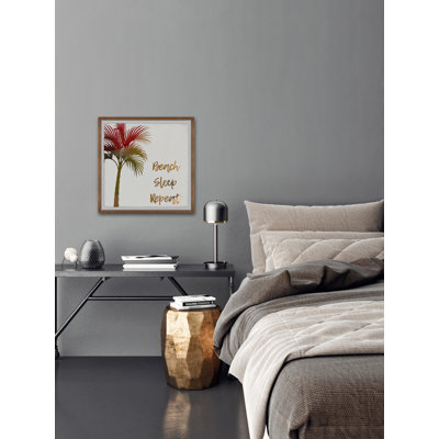 Beach Sleep Repeat II 1 Piece Single Picture Frame Wall Art