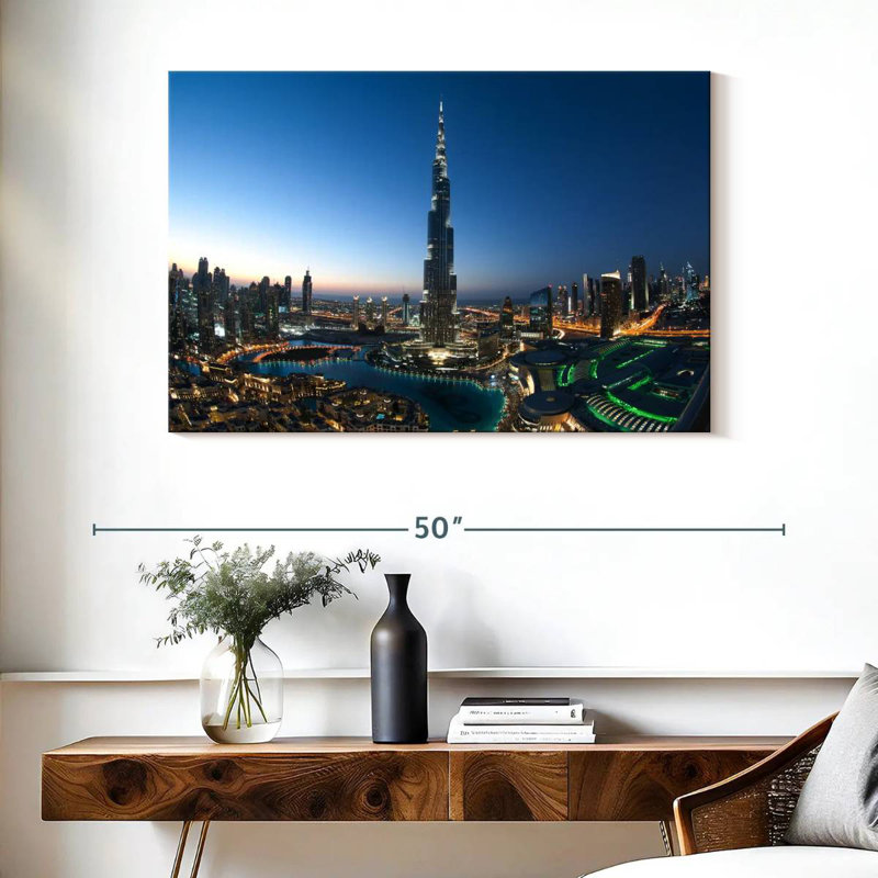 Dubai City Opulence, 26" H x 39" W