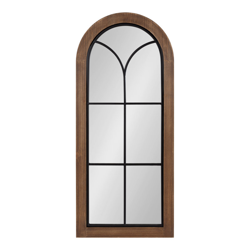 Miroir de salle de bain Lismore, Brun rustique, 13 po x 30 po