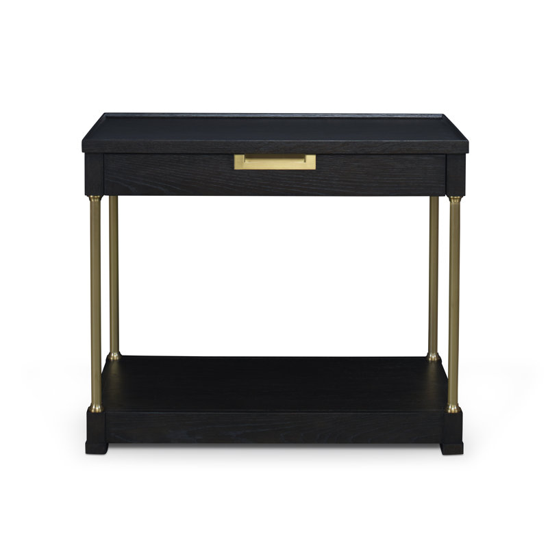 Cadence 1 - Drawer Solid Wood Nightstand, Mocha