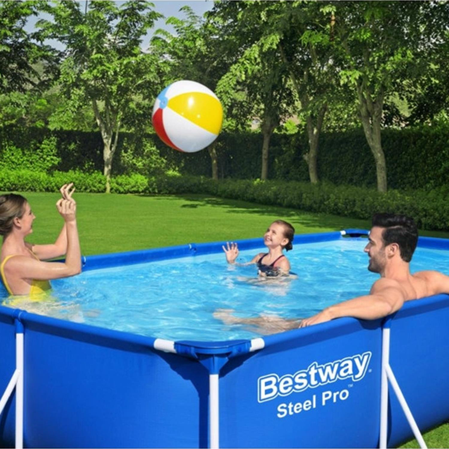 Bestway Deluxe Rectangular Family Inflatable Pool Kolam Renang