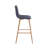 Corrigan Studio® Eila Bar Stools Set Of 2, Fabric Upholstery, Metal Legs-168716828
