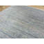 Tapis bleu en laine noué à la main de conception unique 12 pi 2 po x 17 pi 4 po Layla-Mae