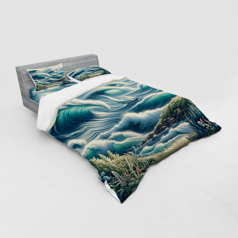 Ensemble de literie Ambesonne, Housse de couette grand + 3 pièces supplémentair