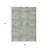 3' X 5' Sage And Gold Medallion Washable Indoor Outdoor Area Rug