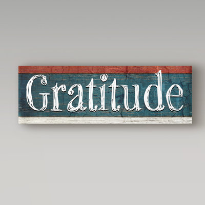 « american gratitude », art textuel sur toile tendue