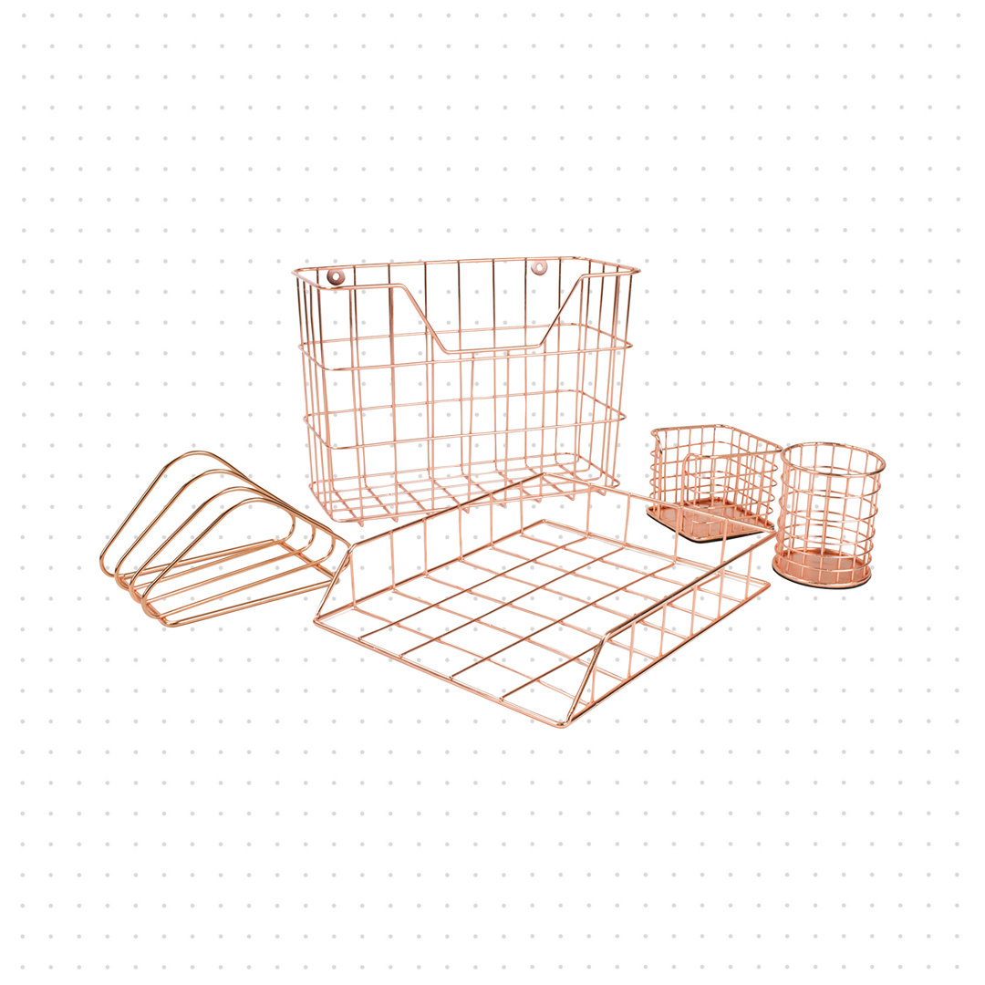 Sorbus Wire Metal 5 in 1 Desk Organizer Set Sorbus 